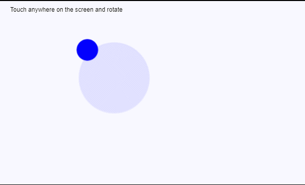 Rotate an Object by Touching Any Part of the Screen